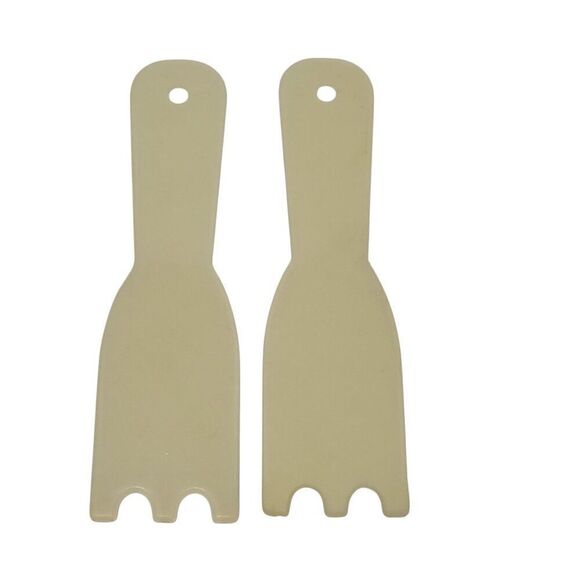 George Foreman Indoor Grill Replacement Scraper Spatula Off White Clear Lot Of 2 - Picture 2 of 4